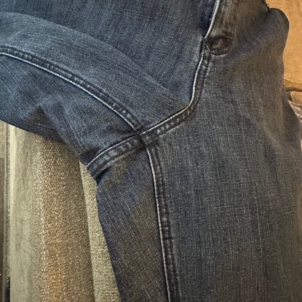 Levis 505‎ Nouveau Low Straight Jeans Medium Wash Blue Denim Size 12M 34x30 - Picture 8 of 8